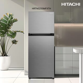 HITACHI ตู้เย็น 2ประตู ขนาด 8.5 คิว รุ่น HRTN5255MFXTH สีเงิน