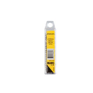 STANLEY ดอกสว่านเจาะเหล็ก 4mm. 10 ดอก/แพ็ค รุ่น STA50044B10