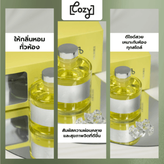 COZY ก้านไม้หอมปรับอากาศ กลิ่น Osmanthus ขนาด 120 ml.