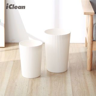 ICLEAN ถังขยะไม่มีฝาทรงกลม 6 ลิตร รุ่น 917156 ขนาด 19.5×19.5×28 ซม. สีขาว