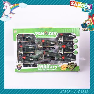 TOYS ของเล่นชุดรถทหารขนขีปนาวุธ บรรจุ 8คัน คละแบบ#399-77D8 (37.5x13.5x3.5ซม.)