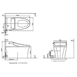 American Standard สุขภัณฑ์อัจฉริยะ  รุ่น แอโรเซ็น จีทู 2026-WT-9