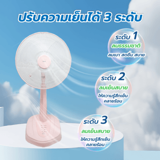 INOVA พัดลมสไลด์ 16 นิ้ว รุ่นHG-C1601 สีชมพู