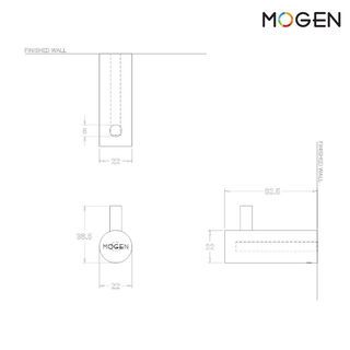 Mogen ขอแขวนผ้าสแตนเลส รุ่น ACS453   สีโครเมี่ยม