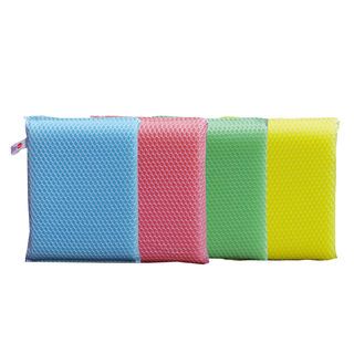 POLY-BRITE ฟองน้ำหุ้มตาข่าย ขนาด 9x28x12 ซม. 6 ชิ้น/แพ็ค รุ่น อัลตร้า คละสี