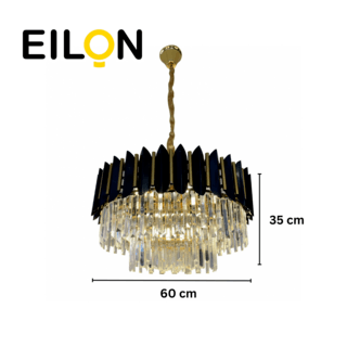 EILON โคมไฟแขวนคริสตัล ขั้ว E14*8 48W ขนาด 60*60*35cm รุ่น MD8662/8