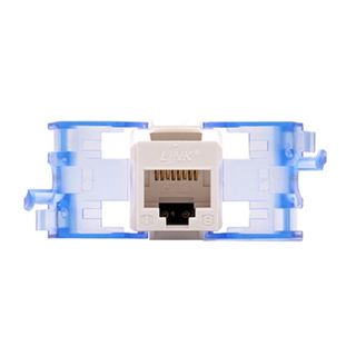 LINK  หัวแลนตัวเมีย RJ45 Modular Jack CAT6 รุ่น US-1006STF สีขาว