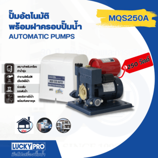 LUCKY PRO ปั๊มน้ำอัตโนมัติ 250W รุ่น LP-MQS250A