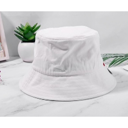 USUPSO หมวกทรงบัคเก็ต สีขาว 28x28x15ซม.(#L)
