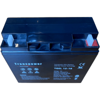 Transpower แบตเตอรี่ 12V 18A รุ่น TGEL12-18 สีดำ N.