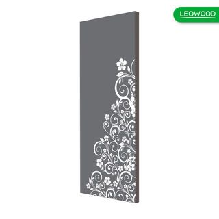 LEOWOOD ประตูปิดผิวเมลามีน iDoor Premium Design 30 80x200ซม. PLATINUM GRAY