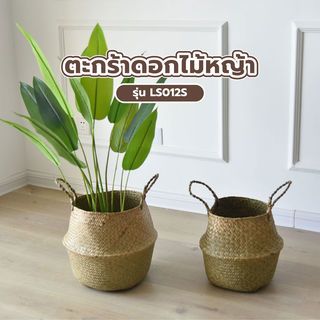 Tree O  ตะกร้าดอกไม้หญ้า ขนาด 22x22x20ซม. รุ่น LS012S สีธรรมชาติ