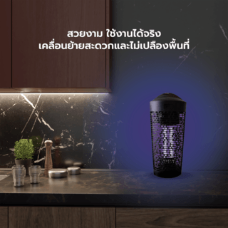 EILON เครื่องช็อตยุงและแมลง รุ่นHK-T-B-25W ขนาด 25W สีดำ