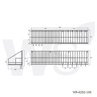 ชั้นวางจาน พร้อมขอแขวน  WR-4202-100