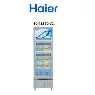 HAIER ตู้แช่เครื่องดื่ม 1 ประตู 13.8 คิว SC-412BC-V2 สีขาว