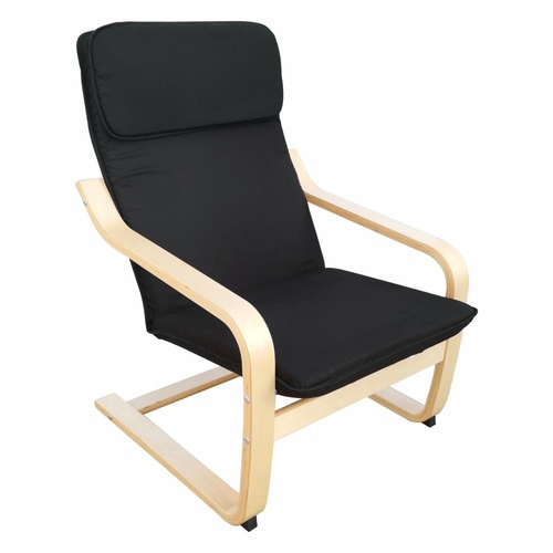 Pulito เก้าอี้พักผ่อน bentwood LT-RC006BK สีดำ