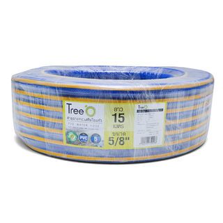 Tree O สายยาง พีวีซี เสริมใยแก้ว รุ่น PFH14.4-15 ขนาด 5/8 x15M.