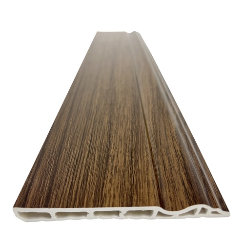 GREAT WOOD ไม้บัวล่าง PVC รุ่น SKG016 
90x10x3000 มม. วอลนัทสีดำ