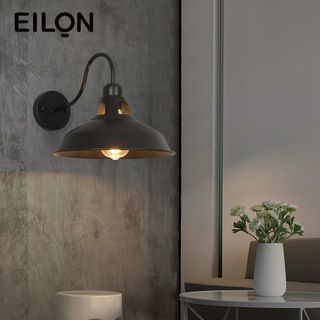 EILON โคมไฟผนังลอฟท์ รองรับกำลังไฟ 40 W รุ่น EGBD-WG6601B สีดํา ขั้ว E27