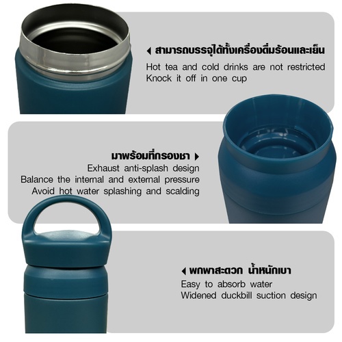 KOSCH กระบอกน้ำเก็บอุณหภูมิ 500ML GB-003 มล. คละสี