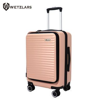 WETZLARS กระเป๋าเดินทาง ขนาด 24นิ้ว พร้อมช่องใส่ของด้านหน้า รุ่น Sallyขนาด 60x42x25 ซม. สีชมพู