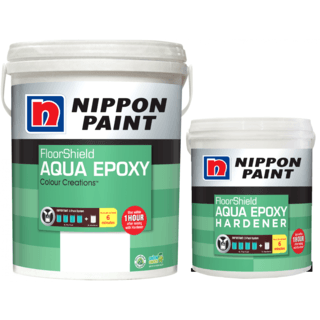 NIPPON PAINT ชุดสีรองพื้นอีพ็อกซี่ AQUA EPOXY ขนาด 5 ลิตร สีขาว