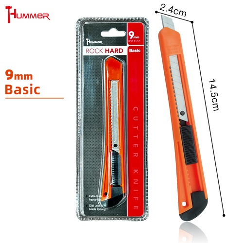 HUMMER คัตเตอร์ ขนาด 9มิล Basic รุ่น BWG-204 (ABS)