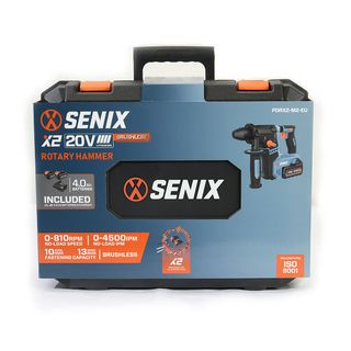 SENIX สว่านโรตารี่ไร้สาย ไร้แปรงถ่าน 17mm 20V รุ่น PDRX2-M2-EU พร้อมแบตเตอรี่ 4.0Ah 2ก้อน และแท่นชาร์ต1อัน