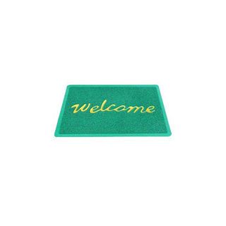 GRAFFE พรมเช็ดเท้าดักฝุ่น WELCOME รุ่น CARA-GN ขนาด 40x60x1.2 ซม. สีเขียว