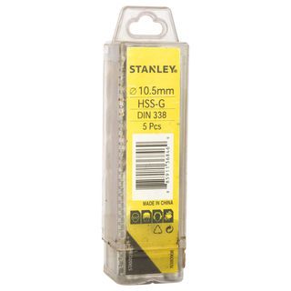 STANLEY ดอกเจาะเหล็ก HSS 10.5 มม.(5pcs.) รุ่น STA50139B05