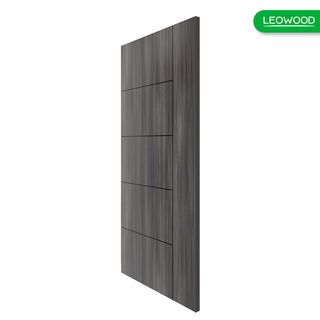 LEOWOOD ประตูปิดผิวเมลามีน iDoor รุ่น S6-06 ขนาด 80x200 ซม. สีซิเนริโอโอ๊ค